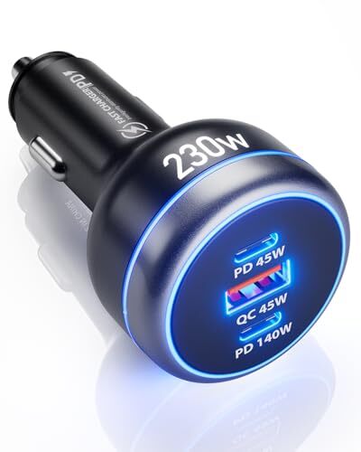 230W USB-C Fast Car Charger with 3 Ports - Model CC-990