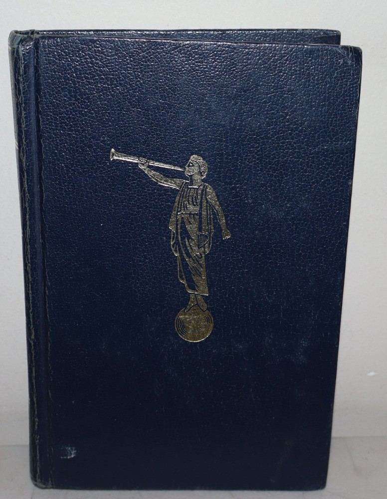 The Book of Mormon Blue Angel Moroni Cover 1974 HC LDS