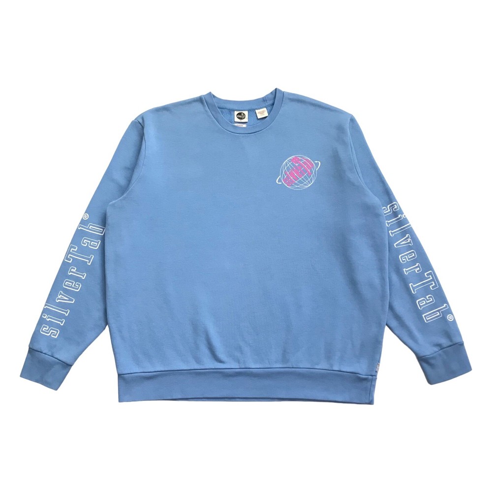 LEVIS SILVERTAB SWEATSHIRT XL MENS BLUE CREWNECK SWEATER SPELLOUT GRUNGE VINTAGE