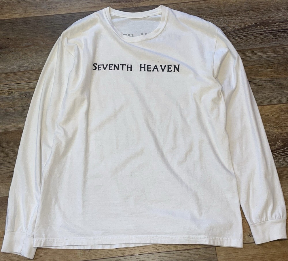 Seventh Heaven Archive Long Sleeve Chest Logo Tee Shirt Mens M Designer Fashion