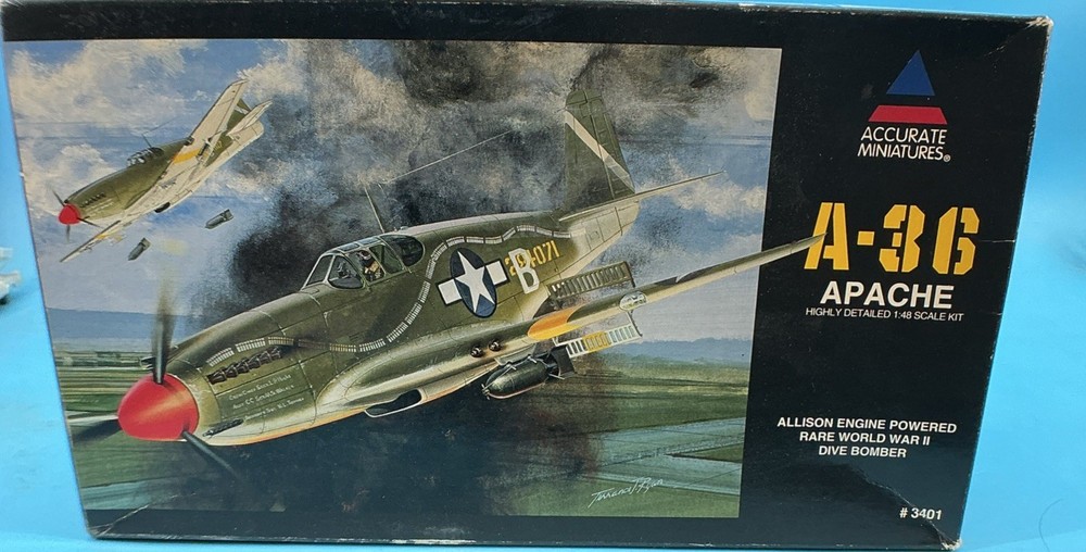 Accurate Miniatures 1:48 Scale A-36 Apache Dive Bomber Model Kit-image
