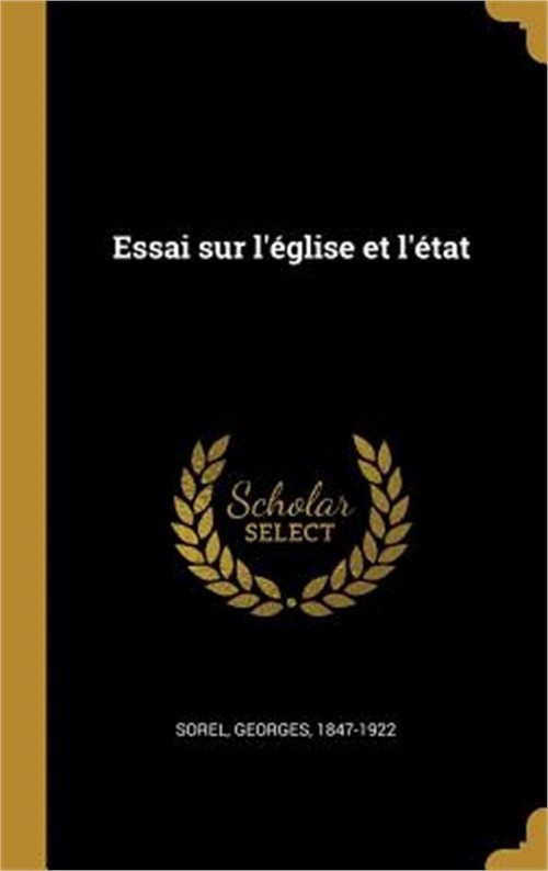 Essai sur l'�glise et l'�tat (Hardback or Cased Book)