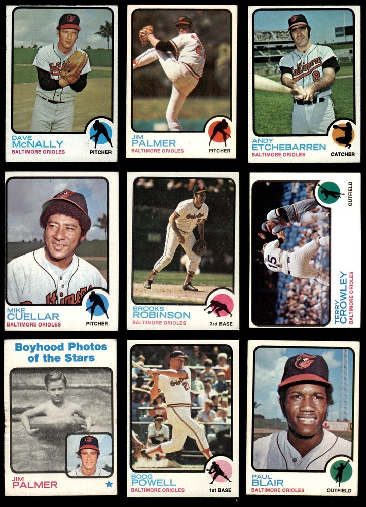 1973 Topps Baltimore Orioles Team Set 3.5 - VG+ 7168029