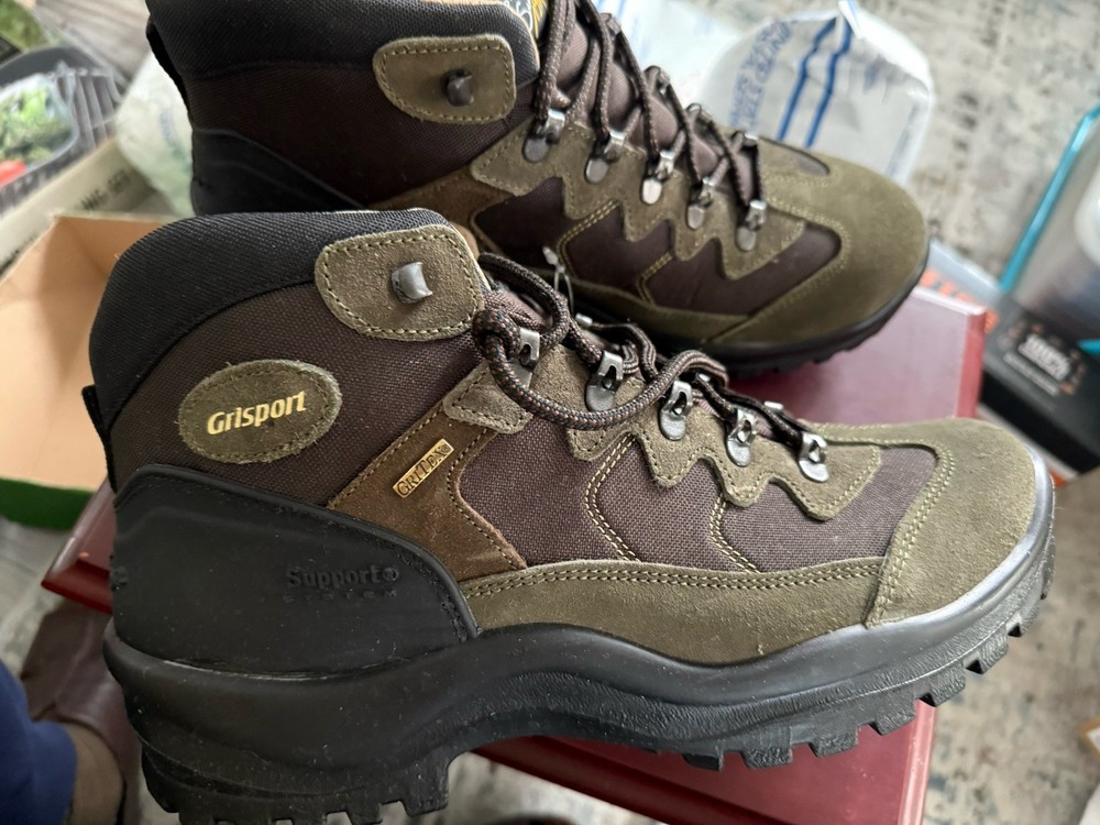 Grisport Men's Waterproof Hiking Boots Gritex Olive/Brown Size 11.5 (45EU)