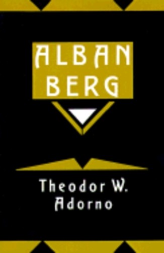 Theodor W. Adorno Alban Berg (Paperback)Another great item from Rarewaves USA | Free delivery!