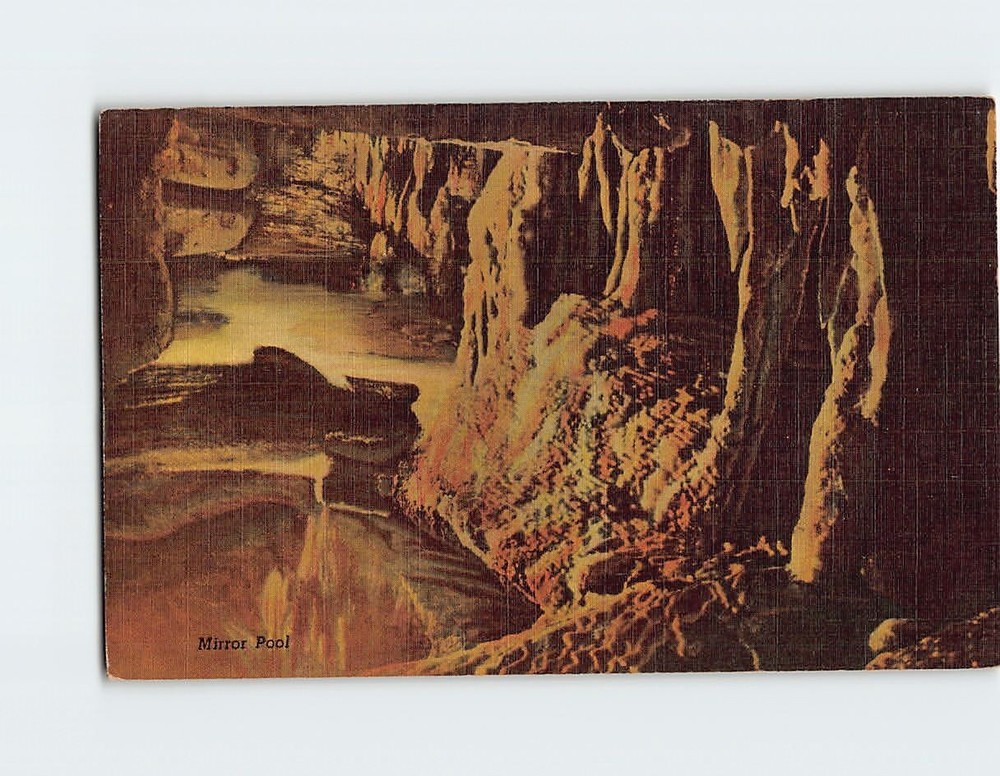 Postcard Mirror Pool Cave of the Mounds Blue Mounds Wisconsin USA
