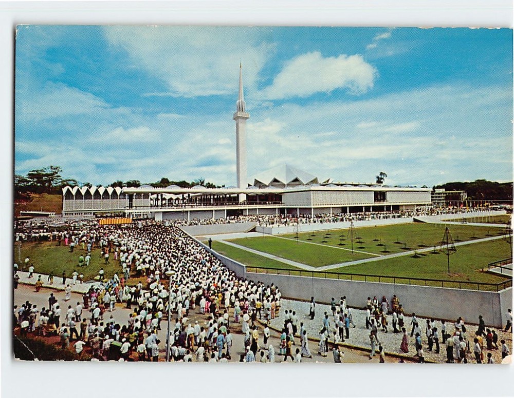 Postcard Masjid Negara Kuala Lumpur Malaysia