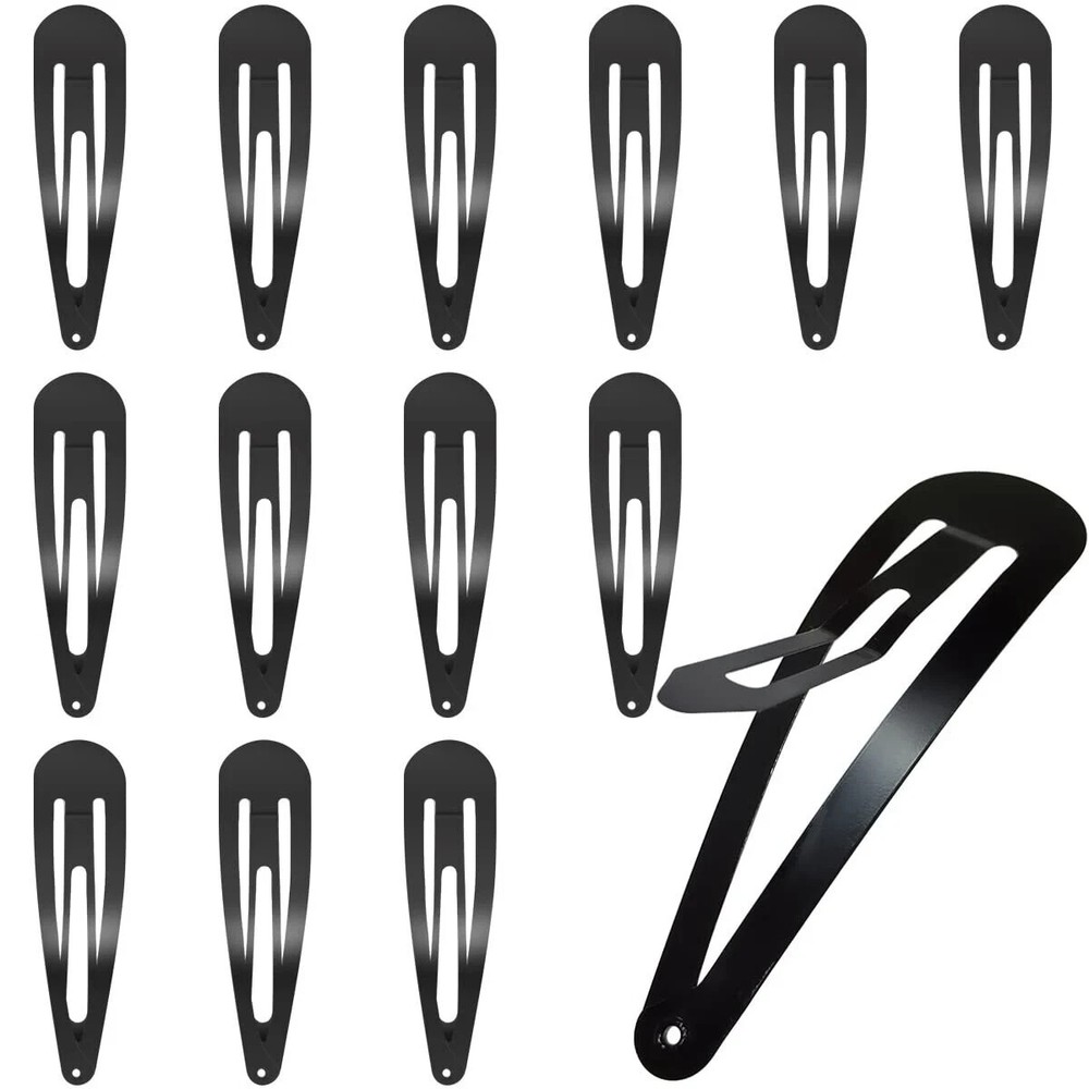 30-Piece 3.1 Inch Large Metal Snap Hair Clips Non-Slip Barrettes for Women