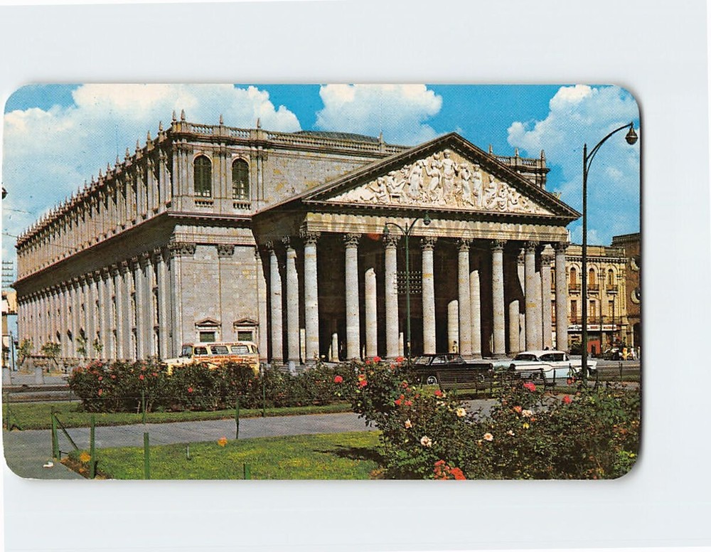 Postcard Degollado Theater Guadalajara Jalisco Mexico