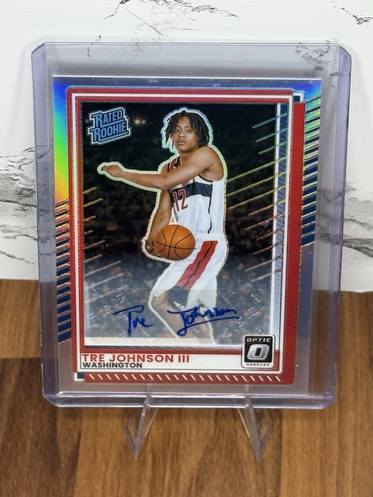 Panini 2025-26 Donruss Optic Tre Johnson III Rated Rookie #2 Auto /99