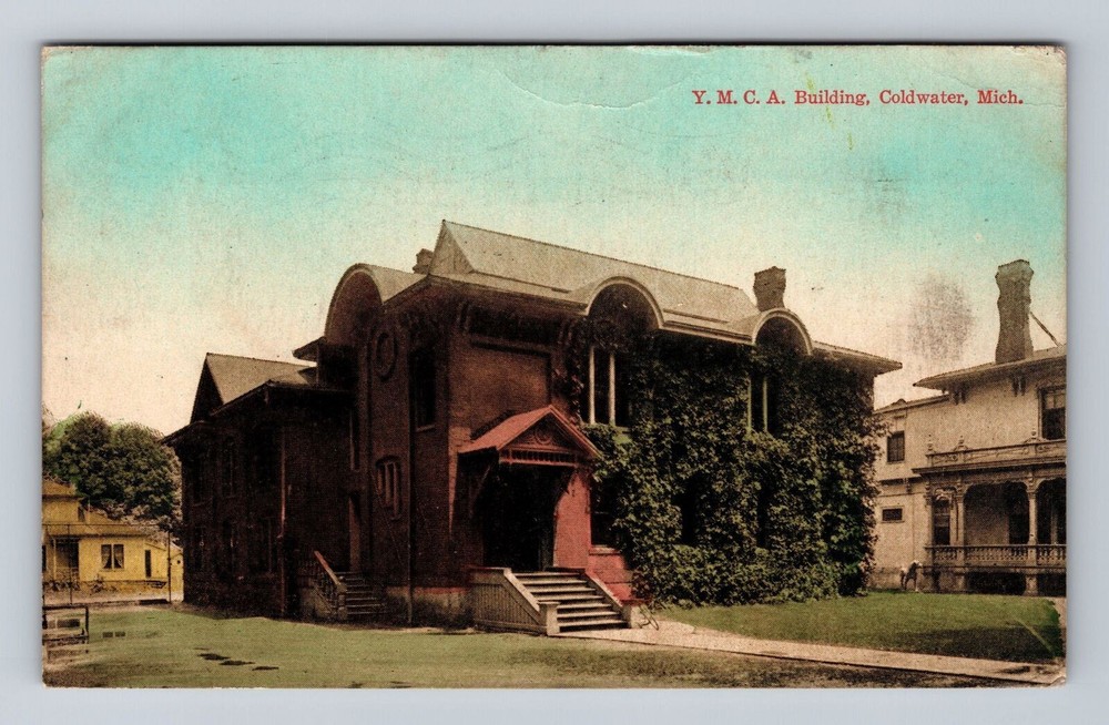 Cwater MI-Michigan, Y.M.C.A Building, Vintage Postcard