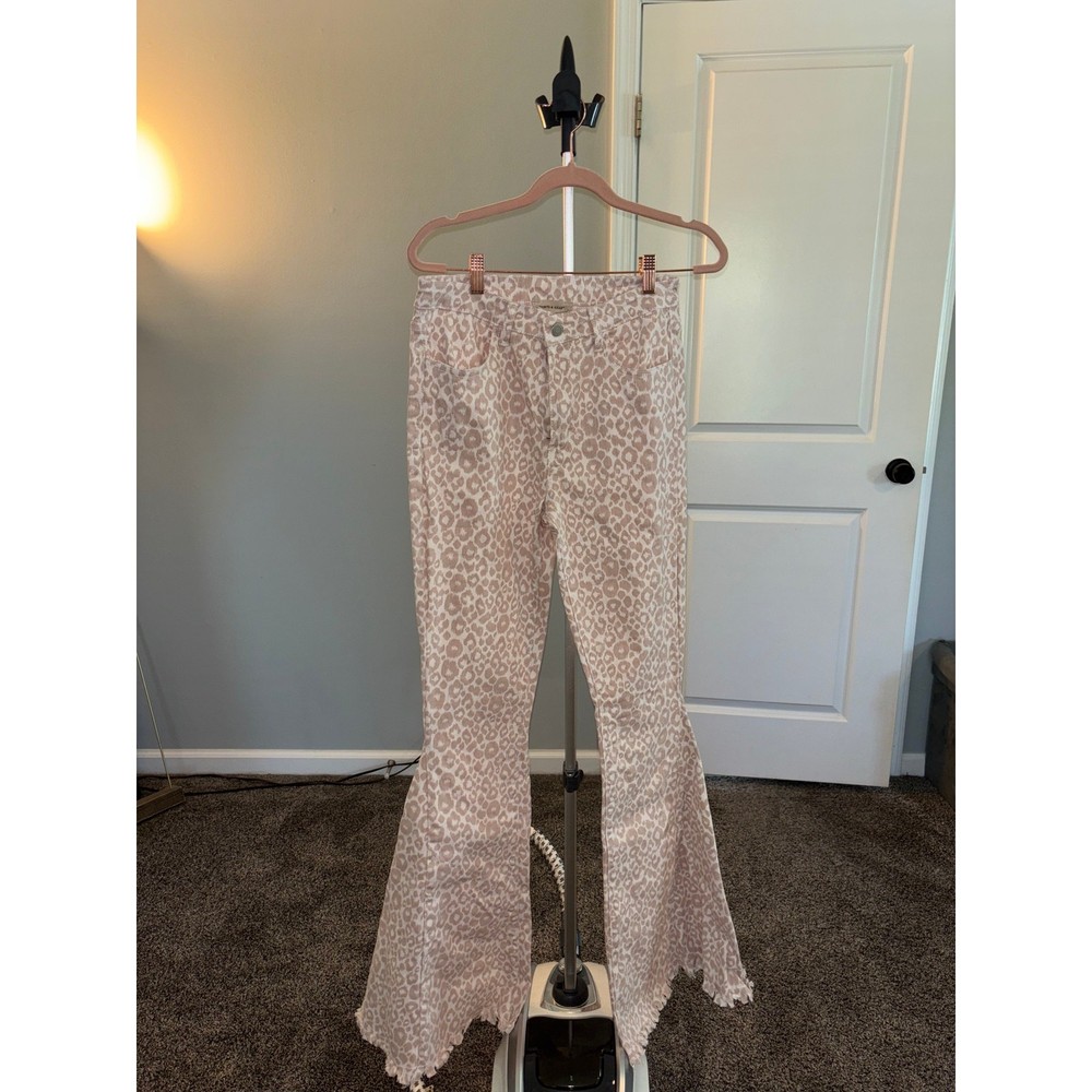 M Saints & Hearts Bell Bottom Jeans
