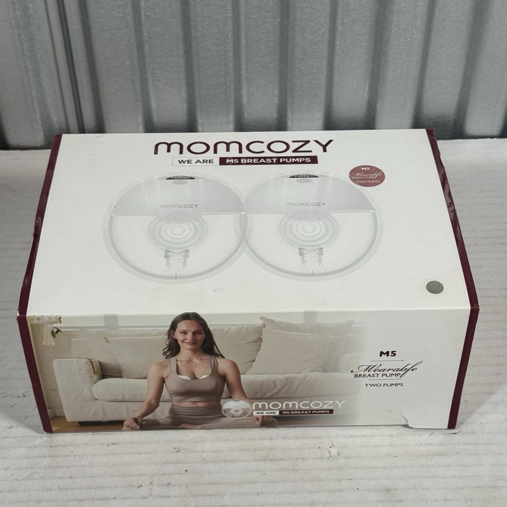 Momcozy M5 Double Hands-Free Wearable Breast Pump Set - Read Description