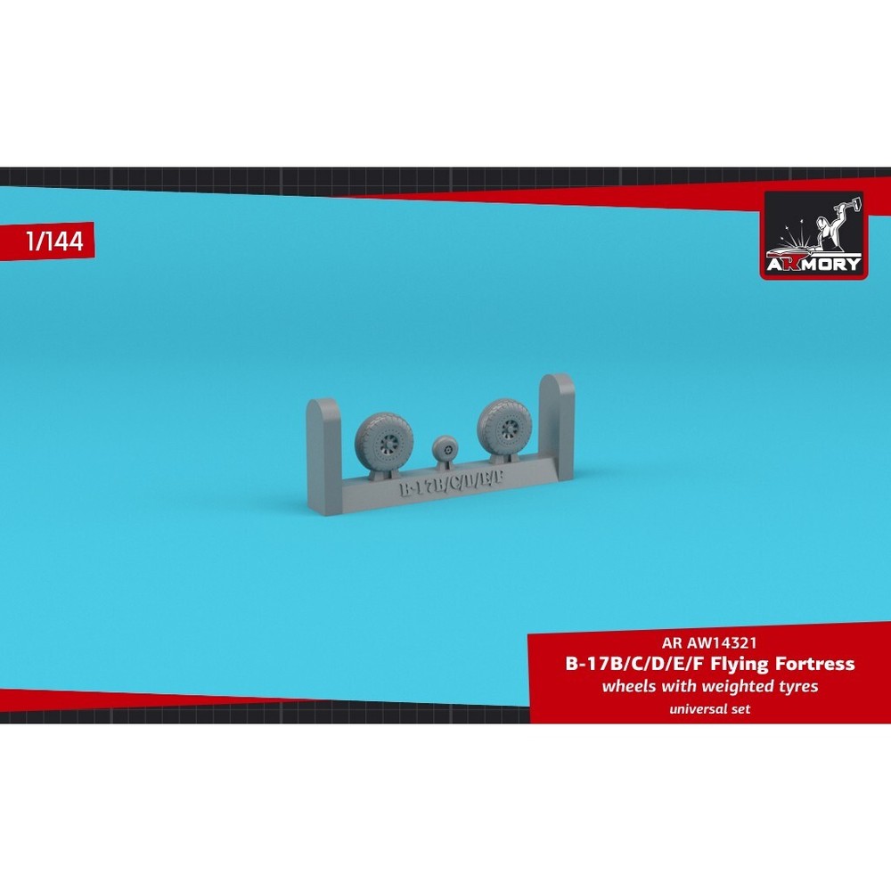 Armory Models AR AW14321 1/144 B-17B/C/D/E/F Flying Fortress wheels w/ weighted0