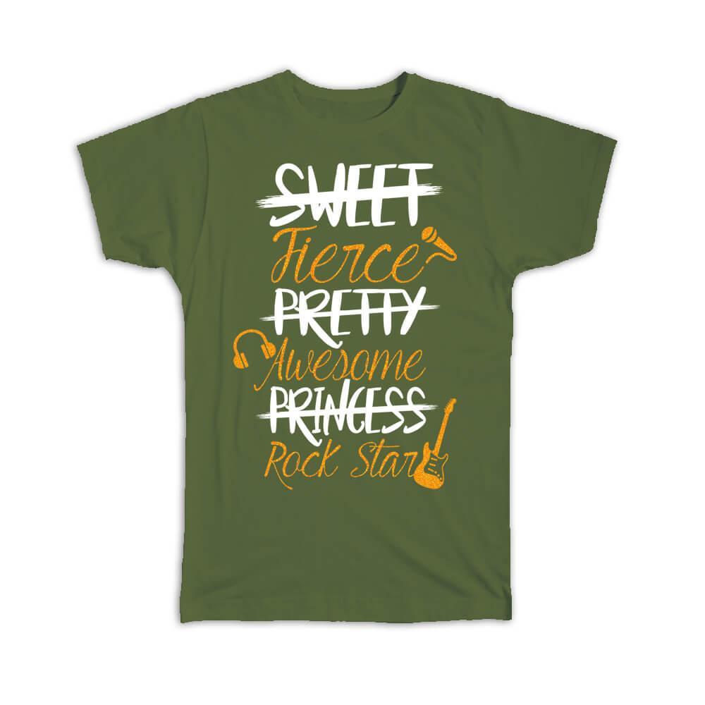 Gift T-Shirt : Fierce Awesome Rock Star Cute Funny Art For Best Friend Coworker