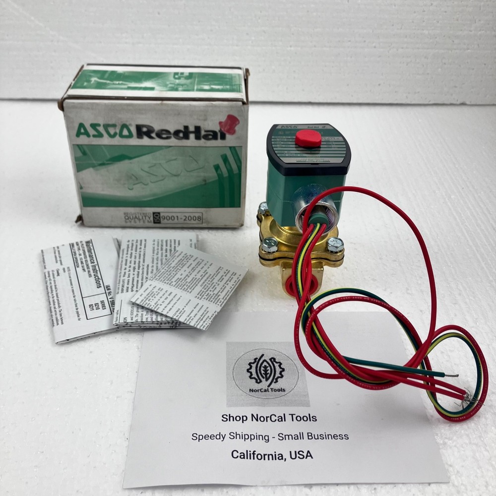 ASCO Red-Hat II 8210G034 Solenoid Valve 24V DC 1/2