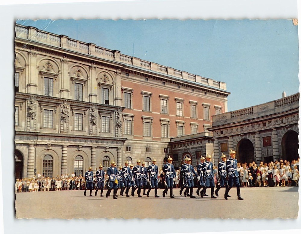 Postcard The Royal Guard At The Castle Stockholm Sweden