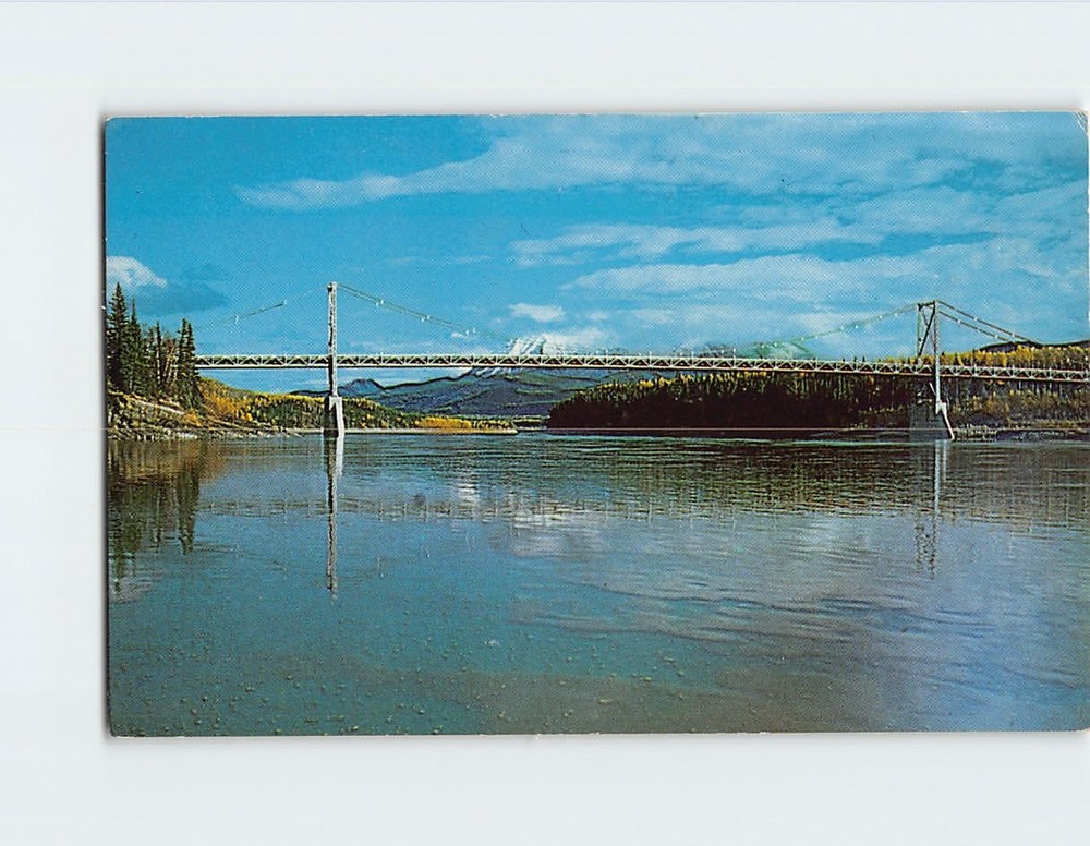 Postcard Liard River Suspension Bridge British Columbia Canada