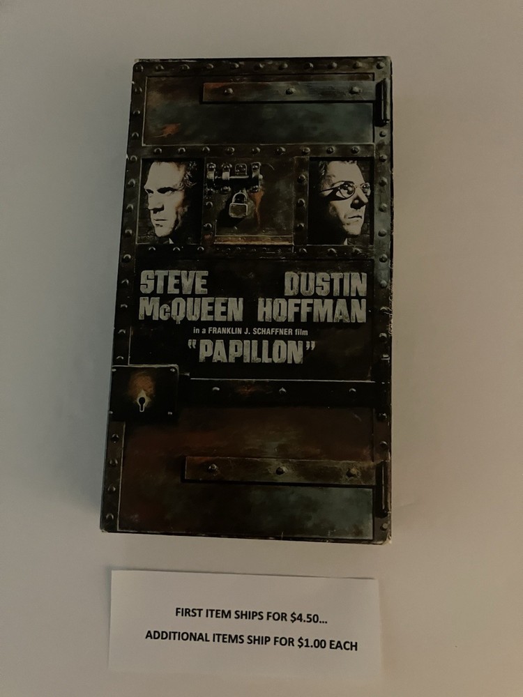 VHS Tape   Papillon - Steve McQueen     $4.00      Shipping $4.50/$1.00