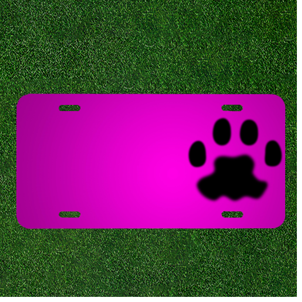 Custom Pet License Plate Add Names for Paw Lovers and Cat Owners
