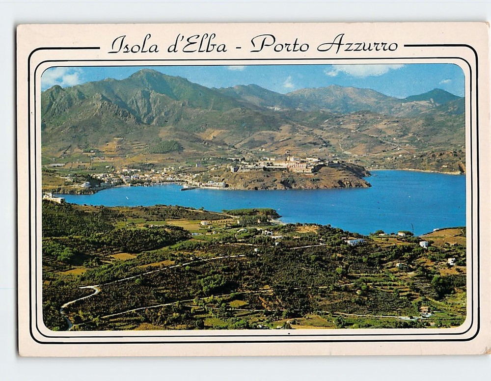 Postcard Panorama Isola d Elba Porto Azzurro Italy