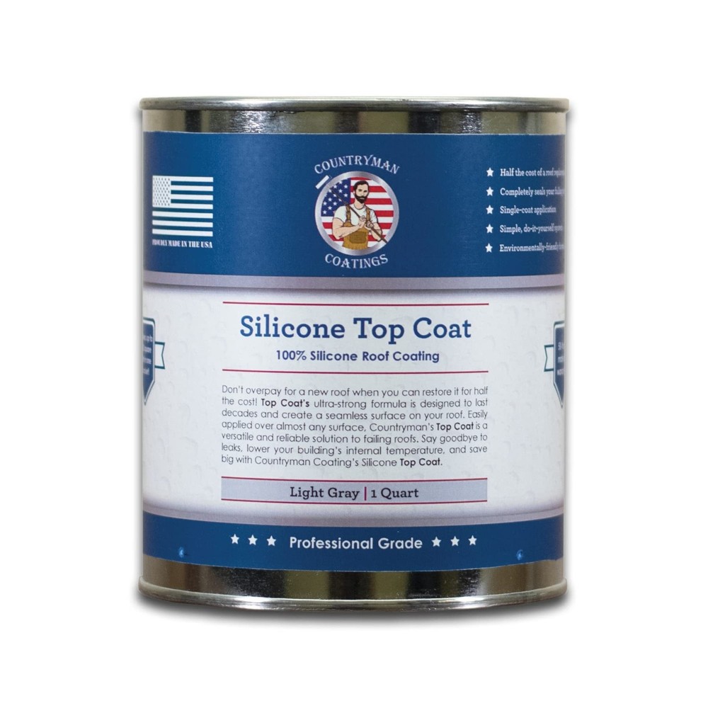 - 100% Silicone Roof Coating - Restore Your Roof in a Day - Seal Leaks, Crack...