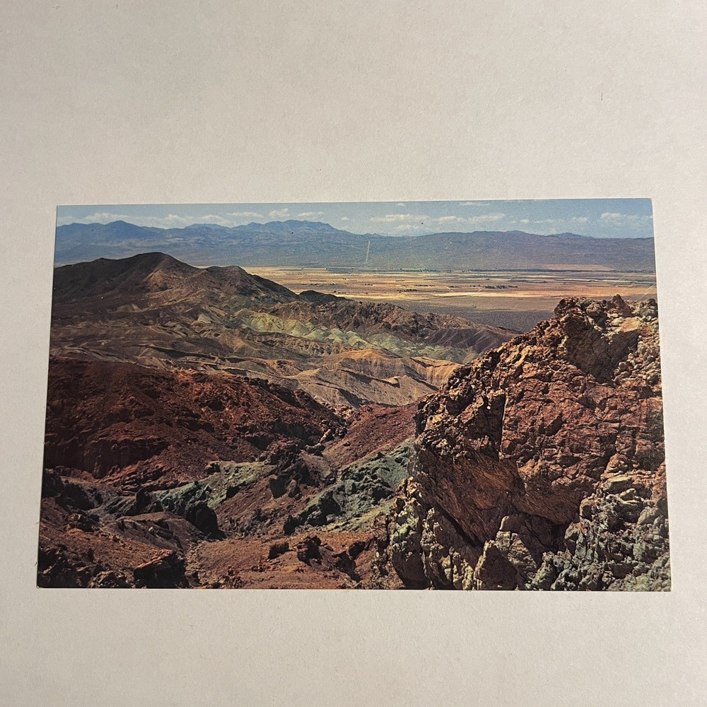 Calico Mountains East of Barstow Mojave Desert California Postcard CA