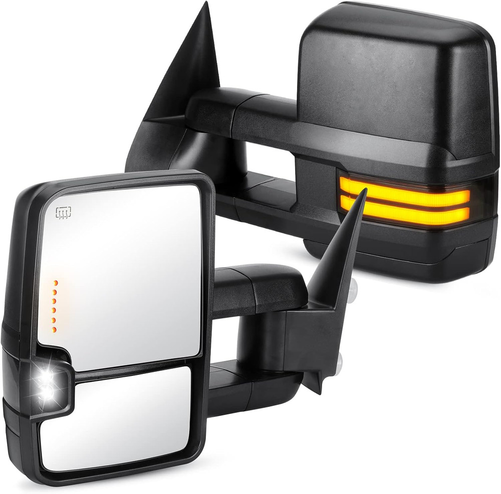 2007-17 Tundra 2008-17 Sequoia Power Heated Towing Mirrors–Compatible