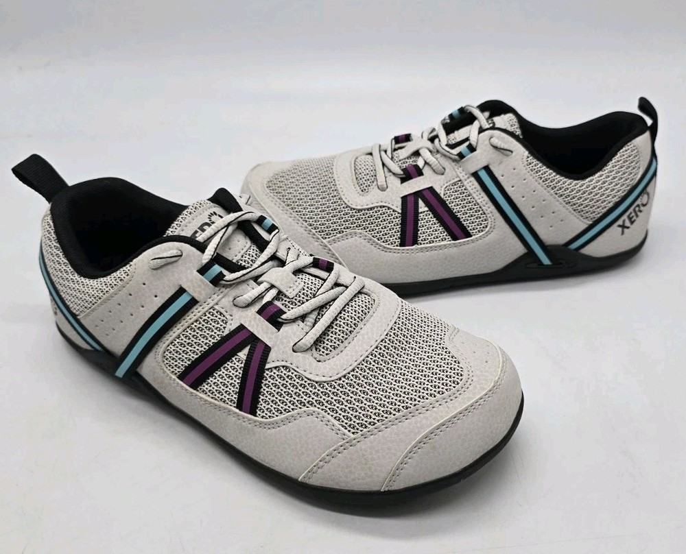 XERO Prio Minimalist Barefoot Athletic Running Shoes Lunar Gray Womens Size 9.5
