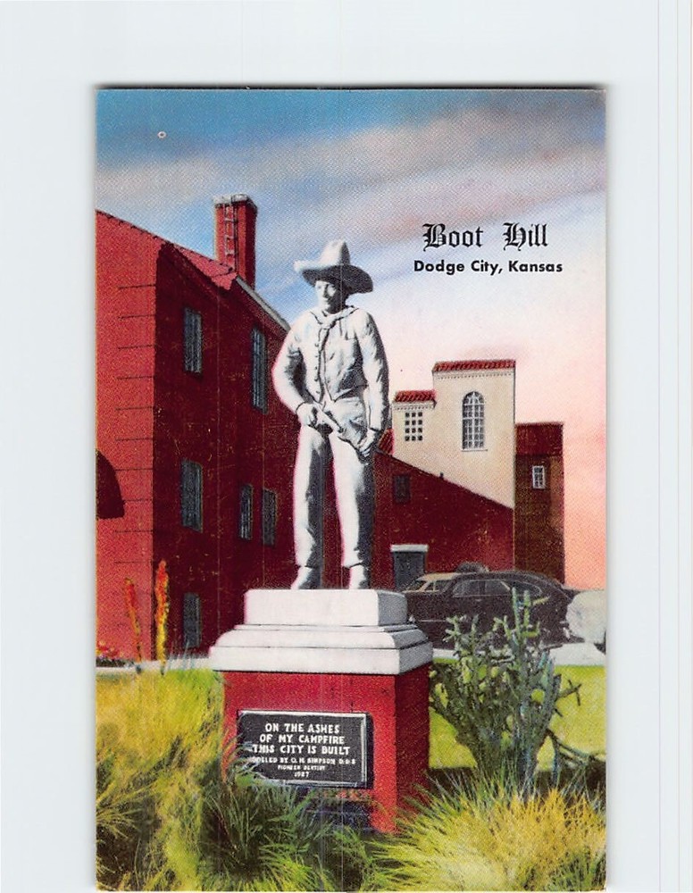 Postcard Boot Hill Dodge City Kansas USA
