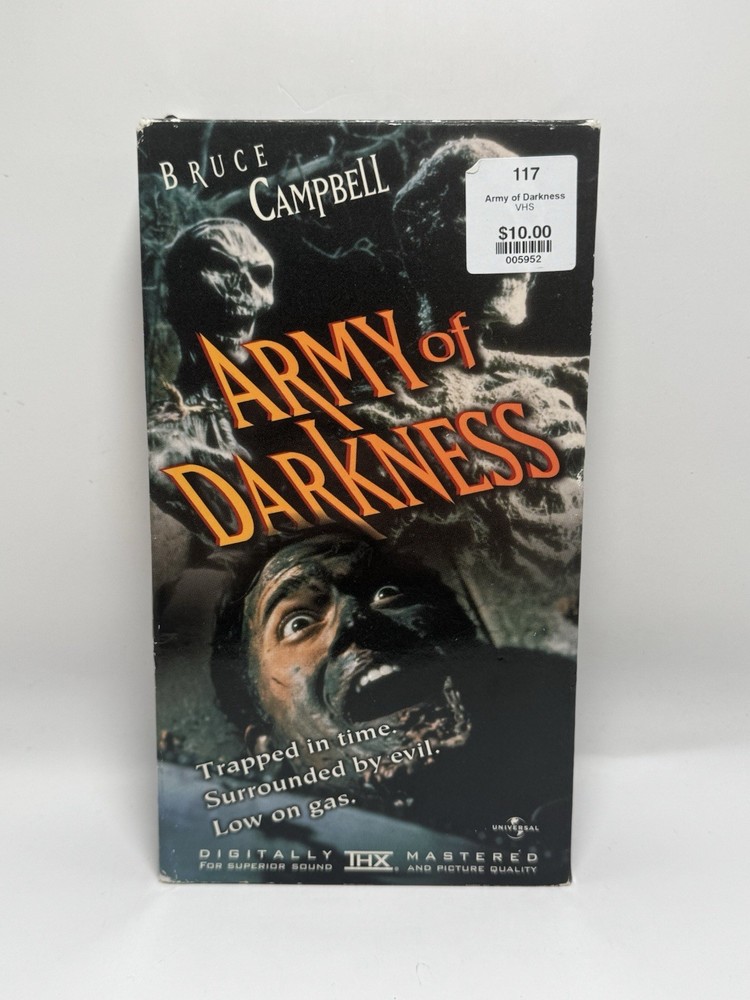 ARMY OF DARKNESS VHS Horror 1992 Video Treasures Bruce Campbell