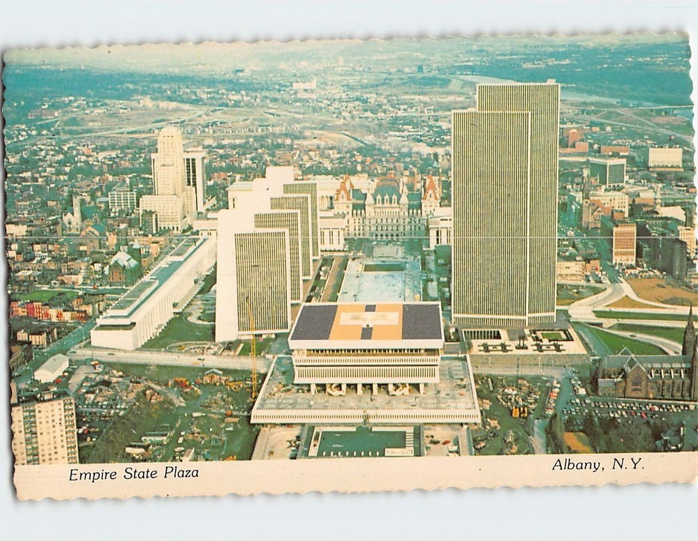 Postcard Empire State Plaza Albany New York USA