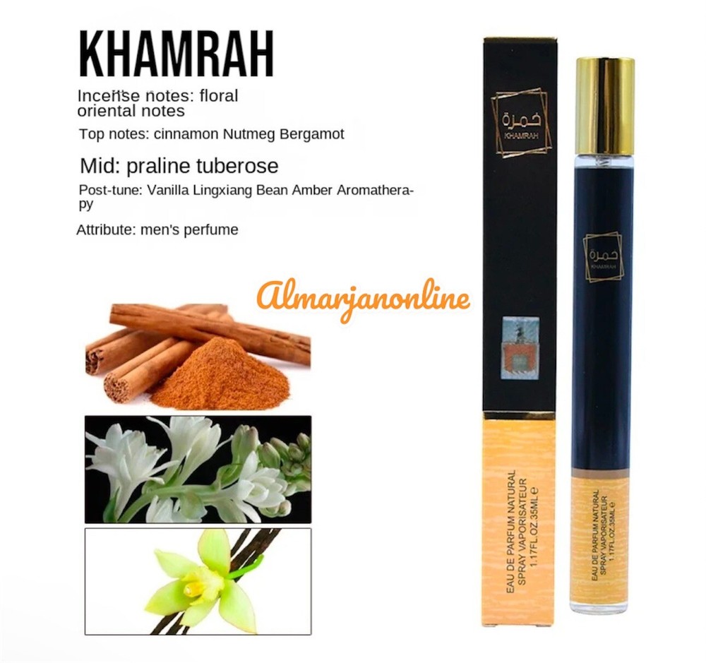 Khamrah Travel Size 35ML Perfume By Lattafa Eau De Parfum Free Shipping
