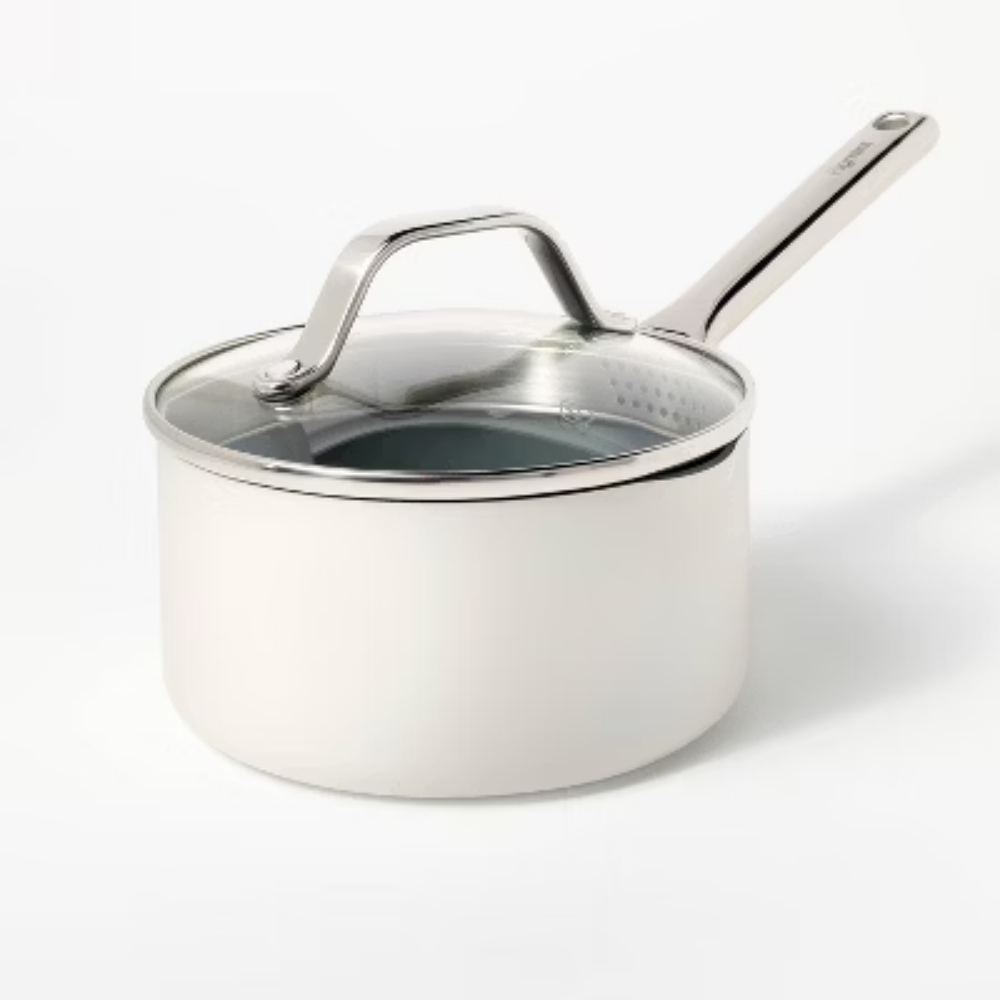 1.5qt Figmint Ceramic Nonstick Aluminum Sauce Pan  