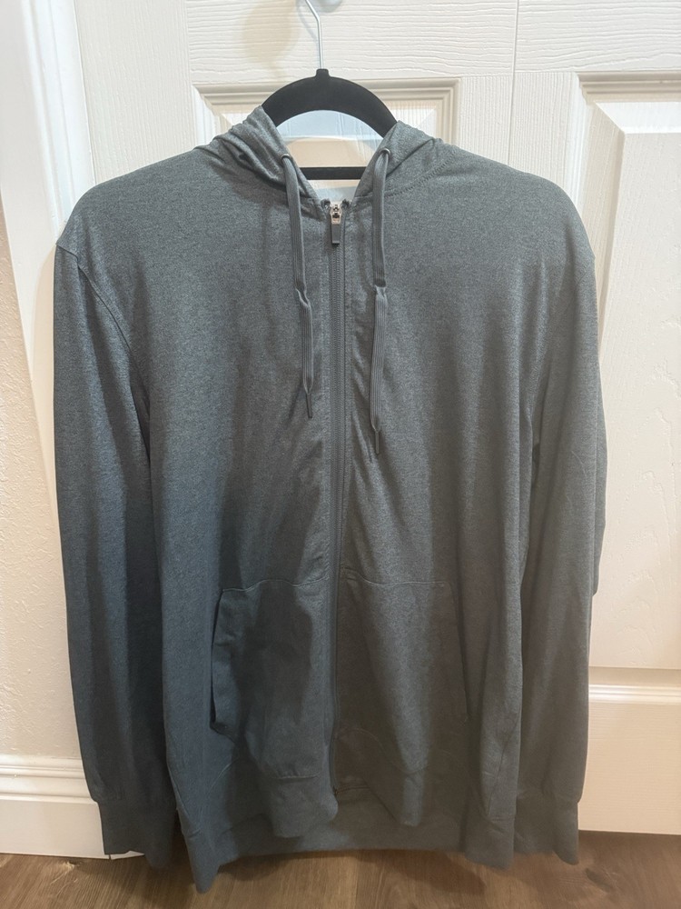 True Classic Light Jacket Full Zip Men’s Medium Fitted Grey