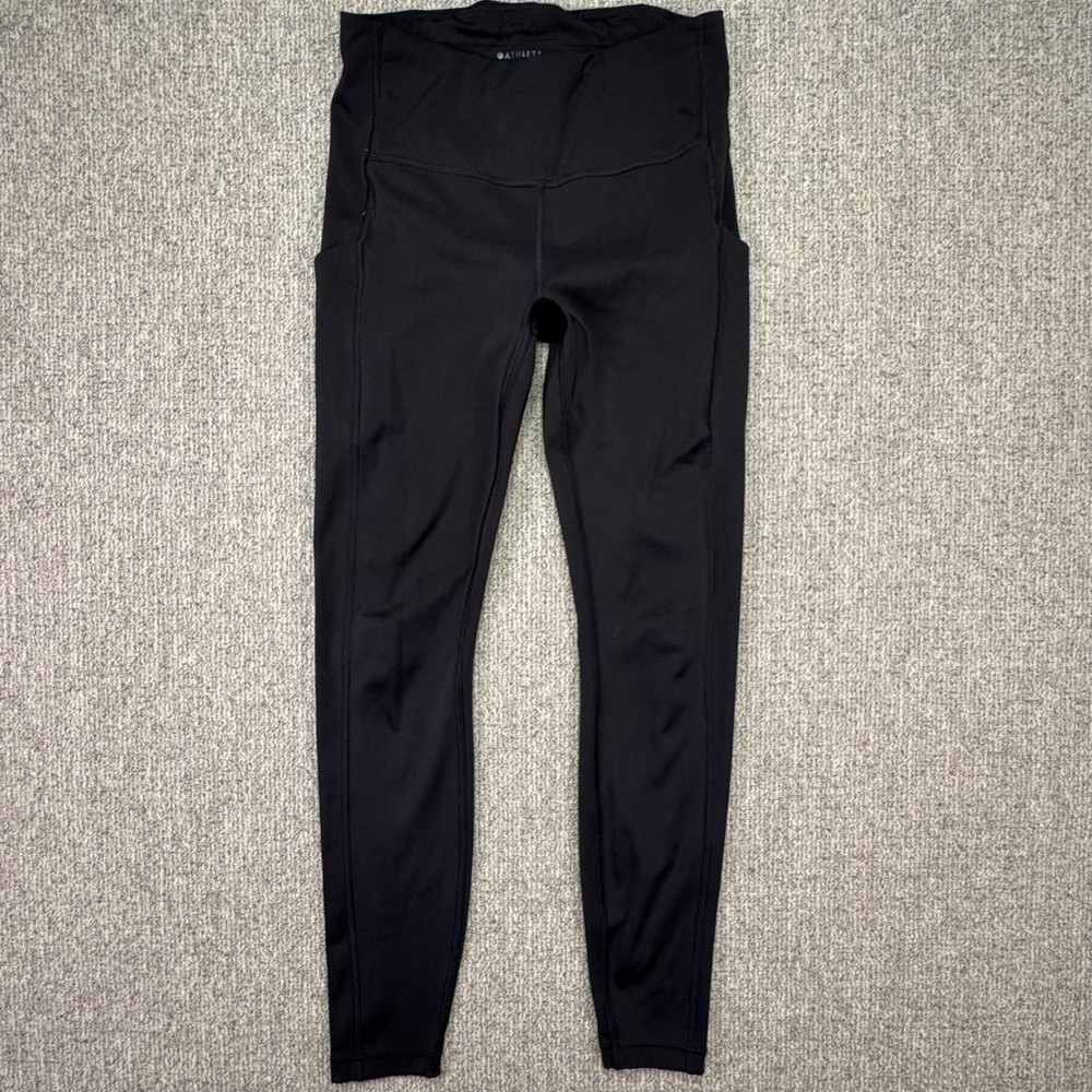 Athleta Ultimate Stash Pocket Tight Black Leggings High Rise Small Petite