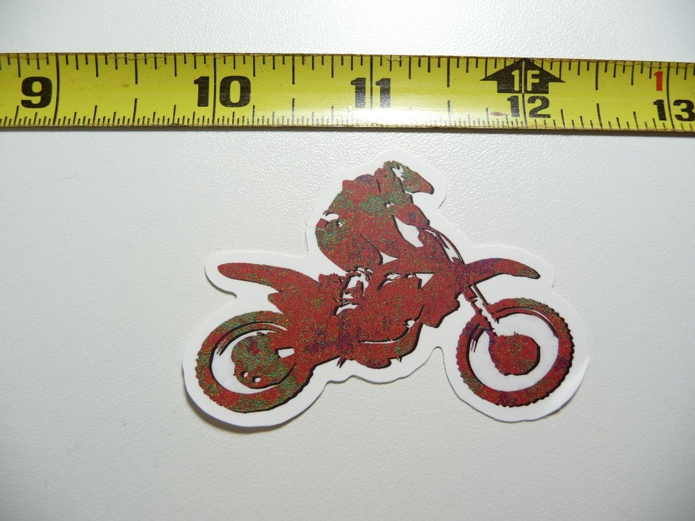 DIRT BIKE FADED DECAL STICKER MOTOCROSS RIDING MOTORCYCLE