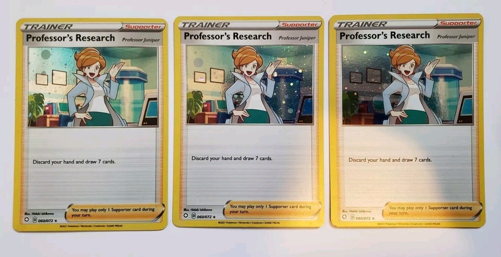 Professor's Research 060/072 (X3) Cosmos HoloPokemon Card NM Promo