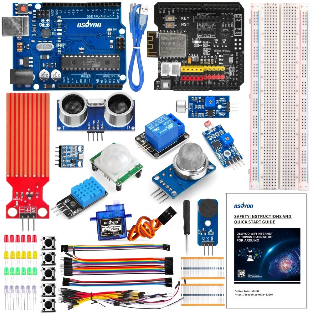 WiFi Internet of Things Learning Kit for Arduino | Include ESP8266 WiFi Shile...