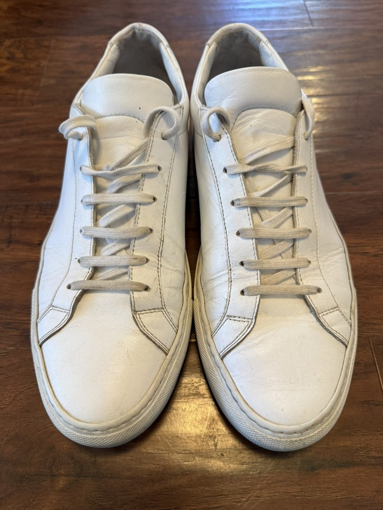 Common Projects Original Achilles Low Top Sneakers US 9 EU 42 White Leather-image