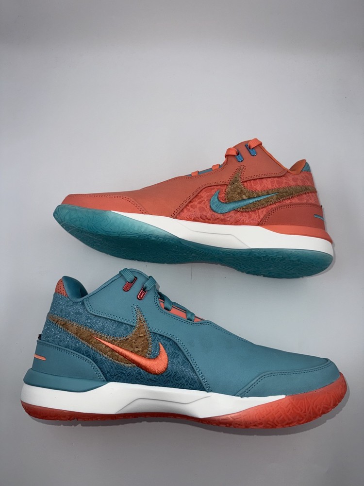 Nike Zoom LeBron NXXT Gen AMPD Mens Mineral Blue Wild Mango FJ1566-401 Pick Size
