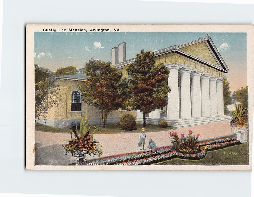 Postcard Custis Lee Mansion Arlington Virginia USA