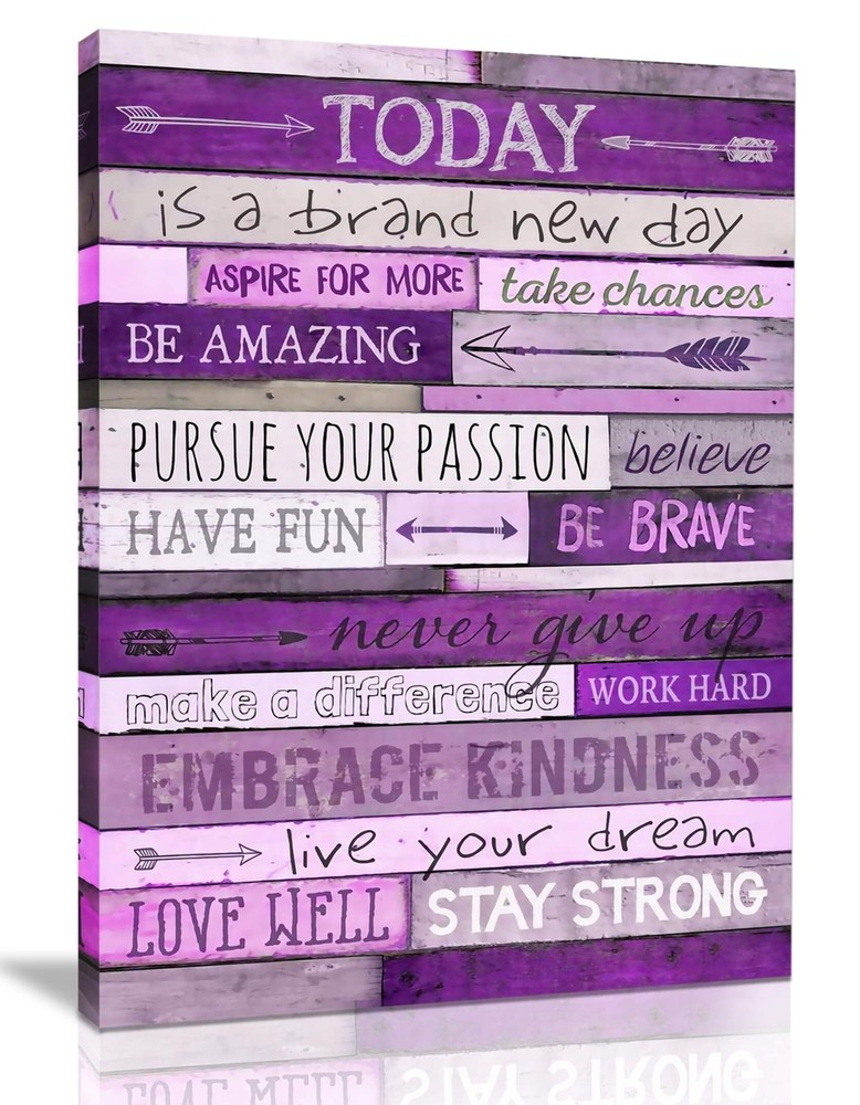 Inspirational Wall Art with Office Wall Decor for Bedroom Teen Girl Wall Pict...