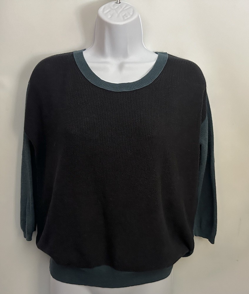 WILFRED ARITZIA Sweater Women XXS Oversize Silk Cashmere Pullover 3/4 Sleeves