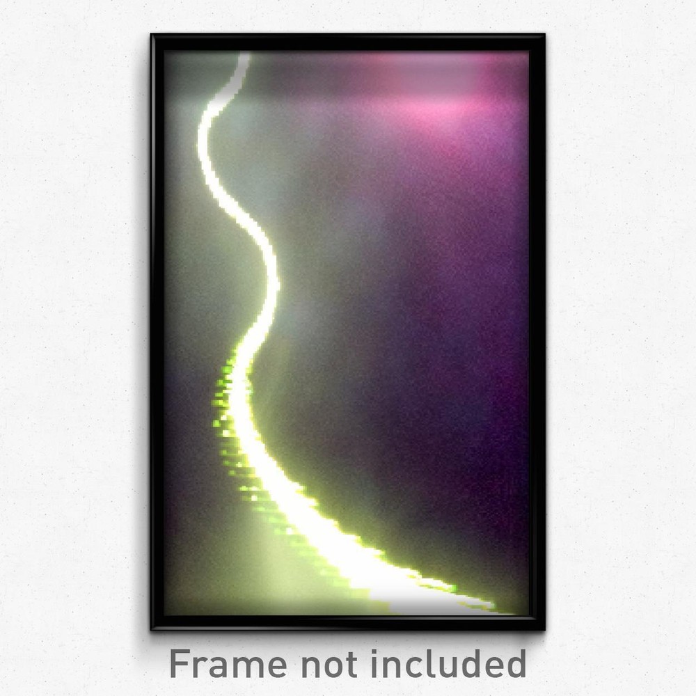 8 Bit Psychedelic Pixel Art Poster - Flickering Stocks Trippy Video Game Print