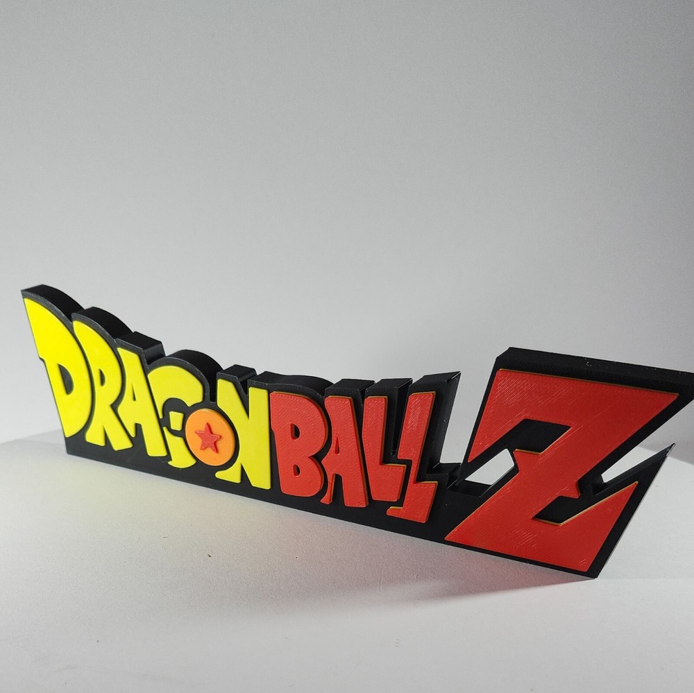 Dragon Ball Z Display Plaque 3D printed | Desktop Shelf Art | Display Logo