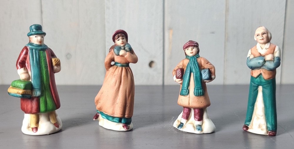 Vintage Dept 56 Christmas Village Collectible Figurines for Holiday Decor-image
