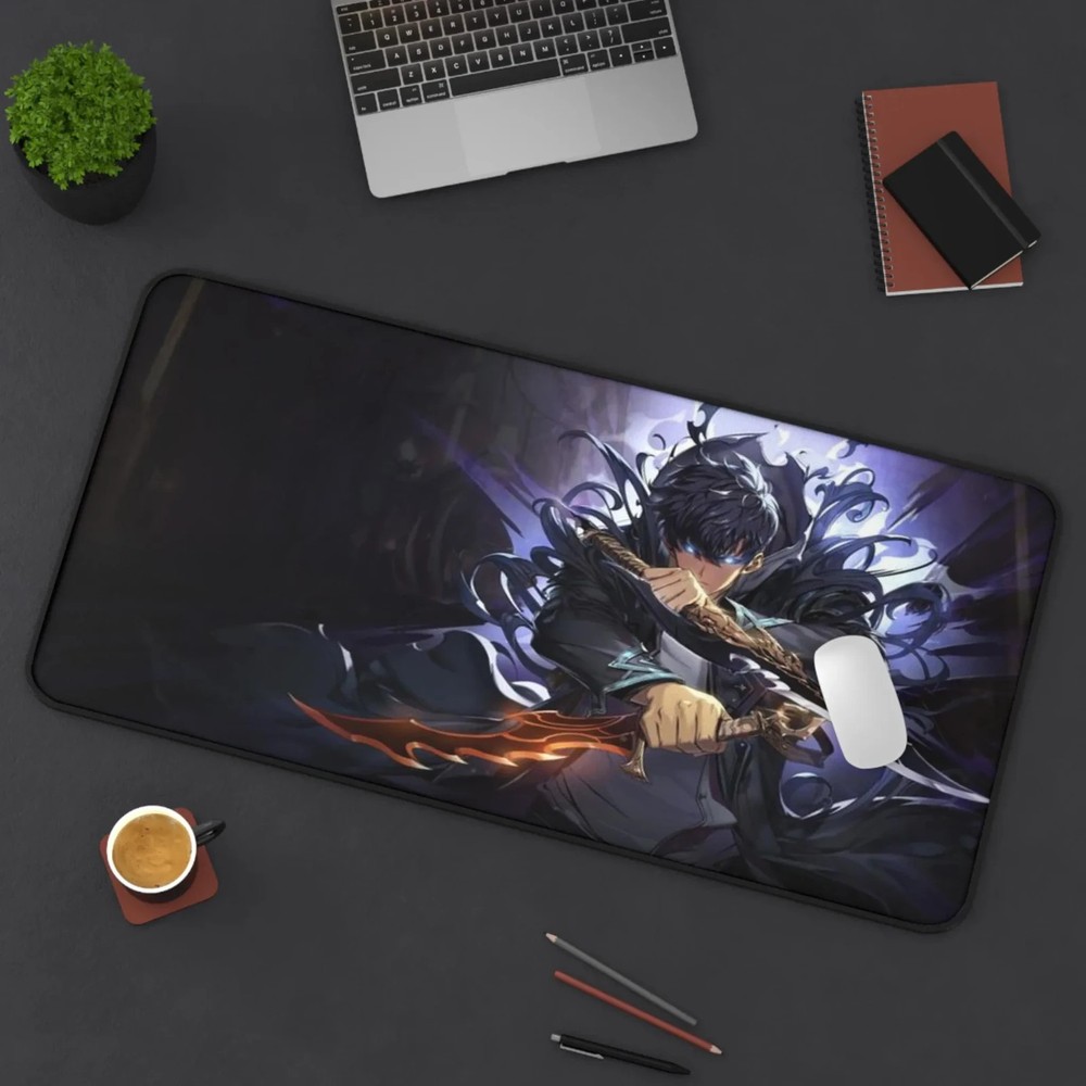 Solo Leveling, Large Mousepad, Gaming Desk Mat Art