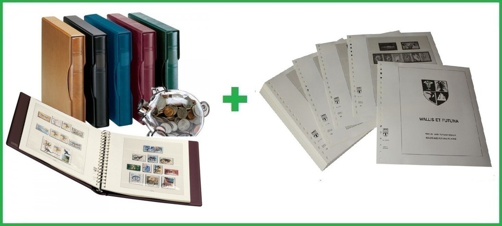 Lindner 444 84 1124V Wallis and Futuna Islands Stamp Album 1984-2000
