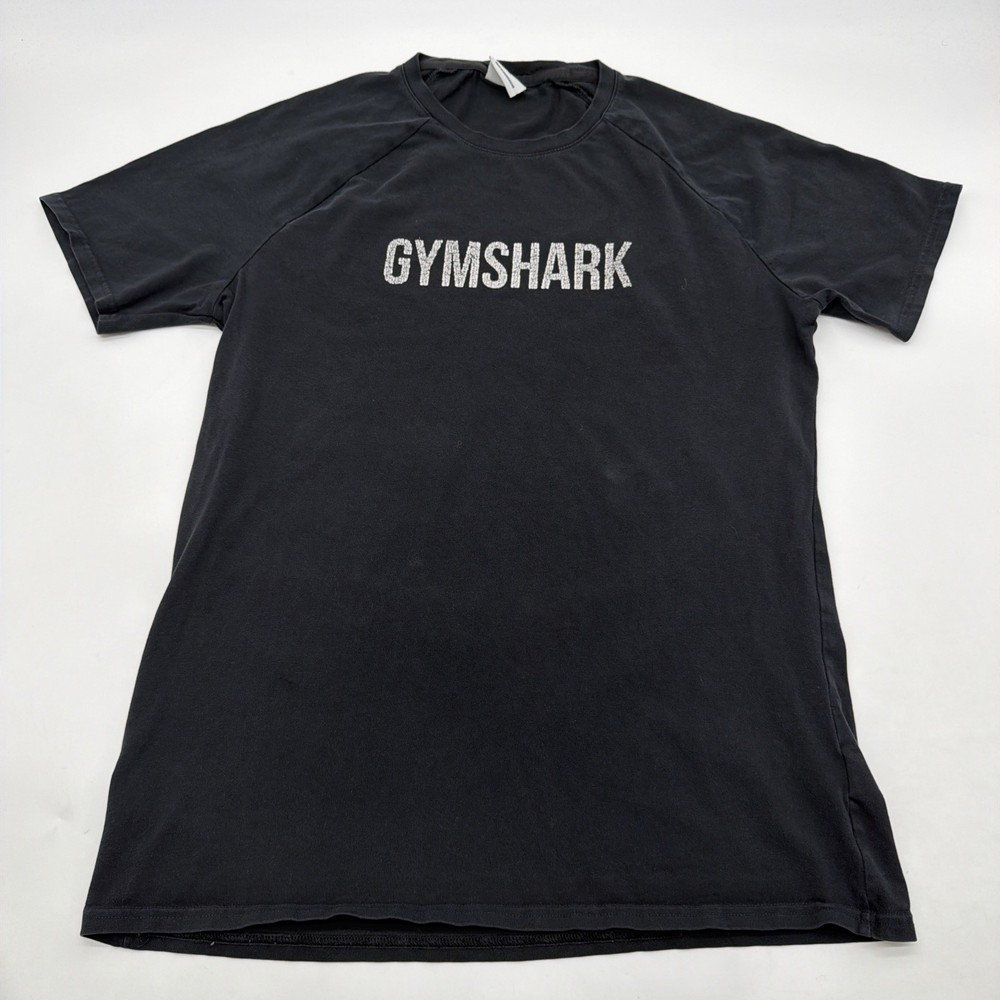 Gymshark T-shirt Men M Black Logo Graphic Tee.#41810